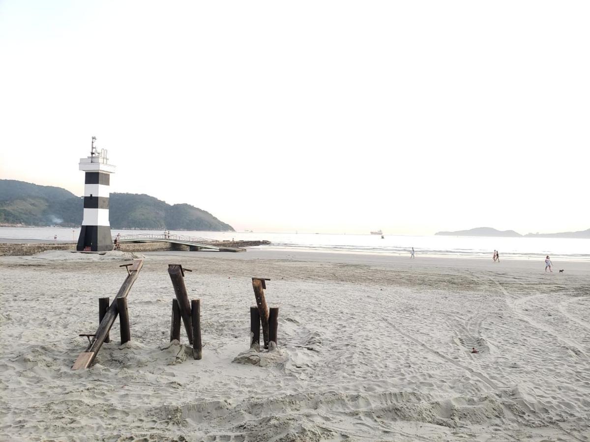 Apartamento Pes Na Areia ซันโตส ภายนอก รูปภาพ